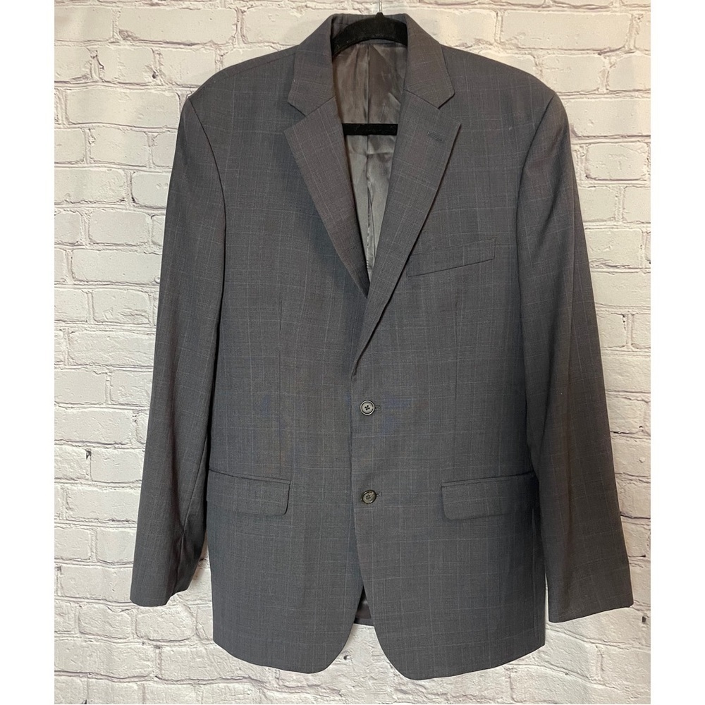 Ralph Lauren Vintage Wool Dark Grey Suit Jacket Size 40R